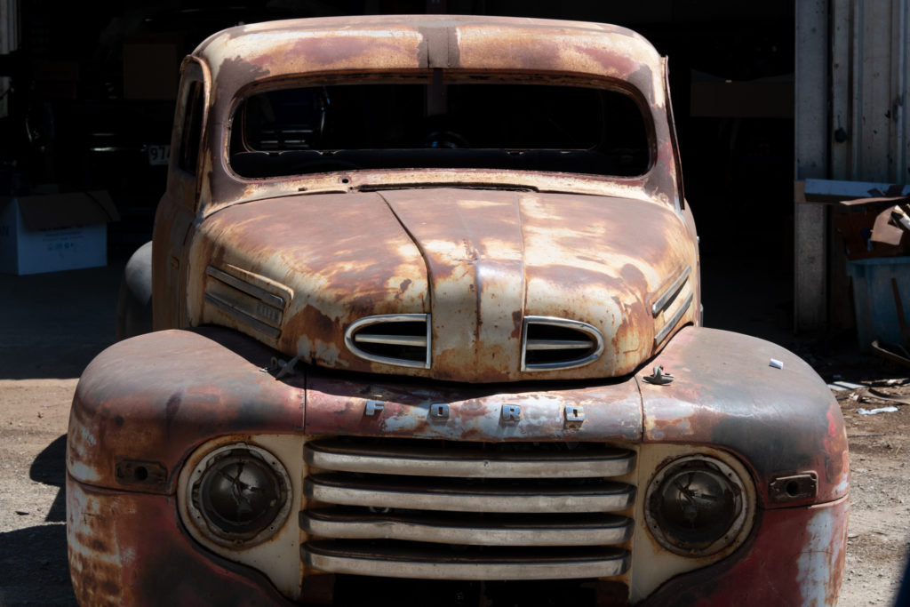 Old FORD ute being customised