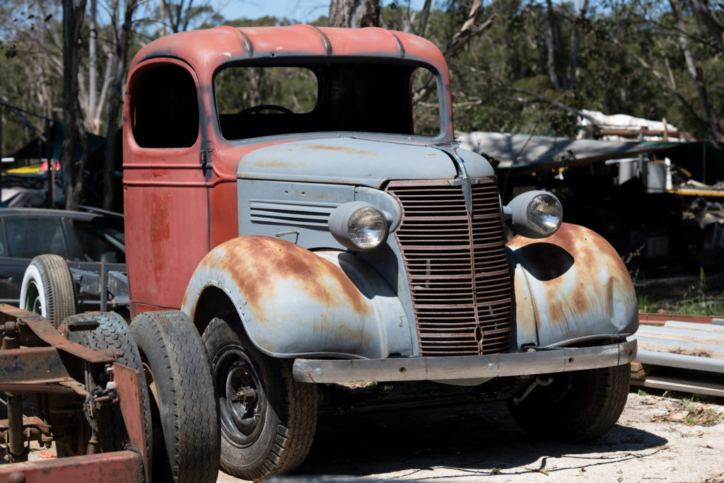 Cab chassis waiting for rebuild