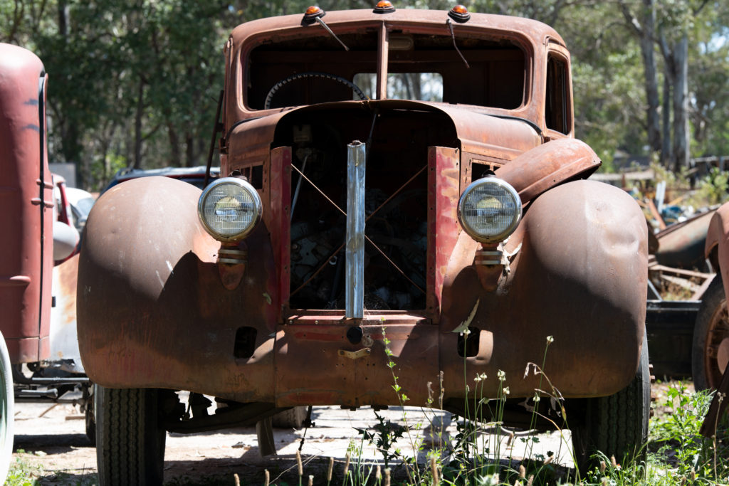Cab chassis waiting for rebuild