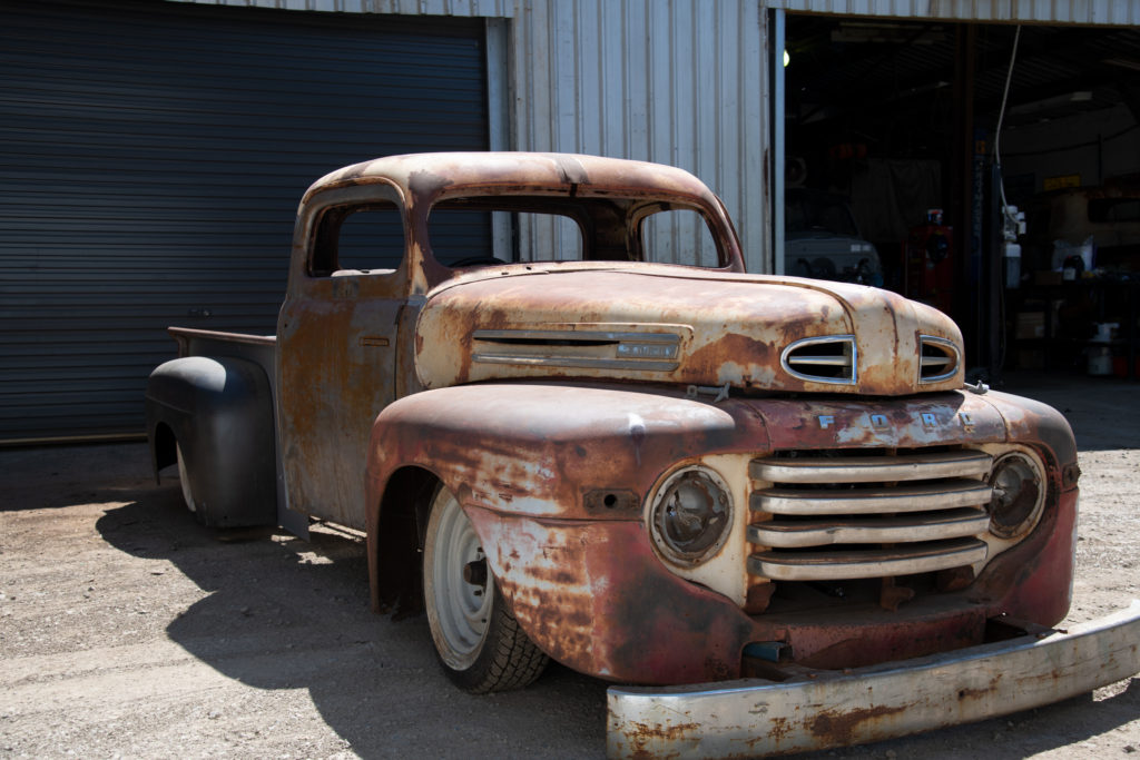 Old FORD ute being customised