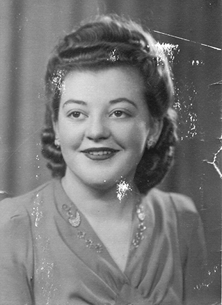 Original unrestored image of lady taken about 1950